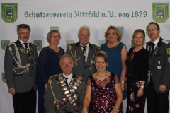 Königspaar + Adjutantenteam